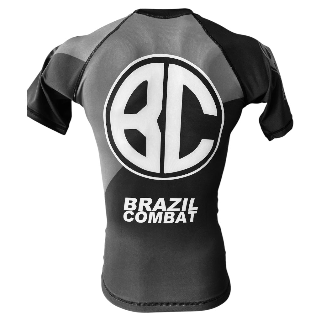 Rash Guard New Age Short Sleeve Black and Gray