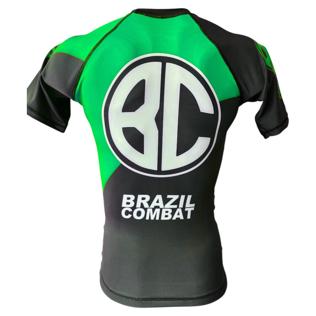Rash Guard New Age Short Sleeve Black and Green
