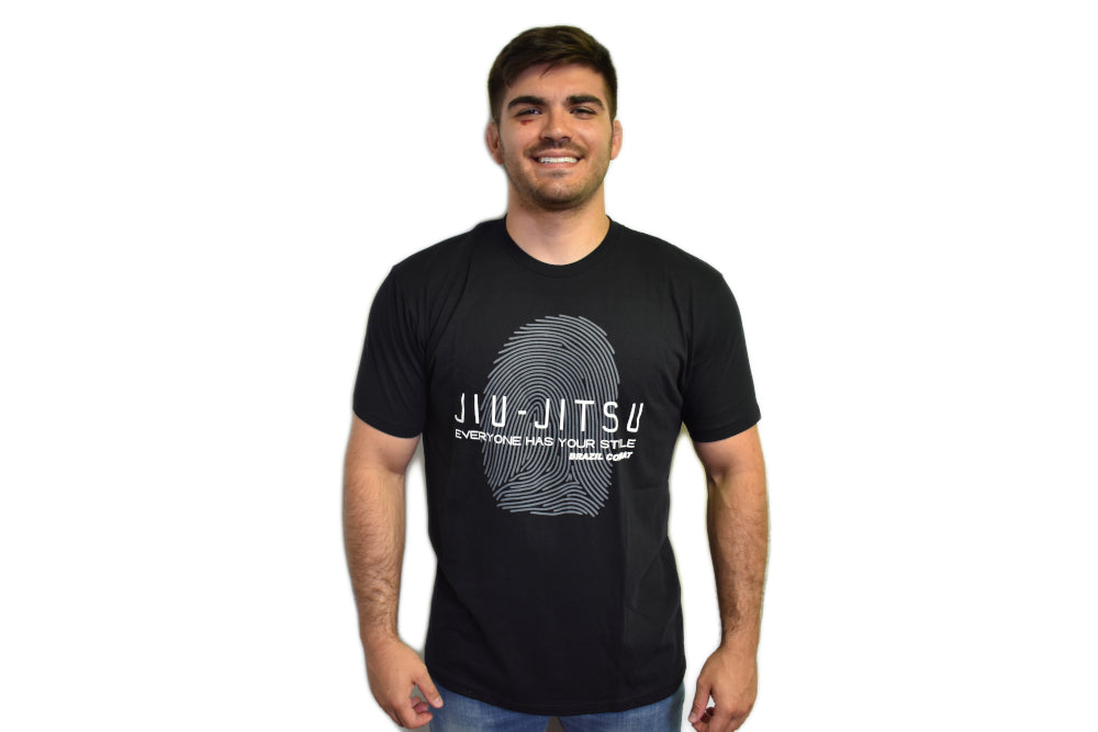 Brazil Combat Fingerprint Men T-Shirt - Lightweight, Breathable, and Stylish - Perfect for Training and Competitions - Perfect Gift for your Friends & Families