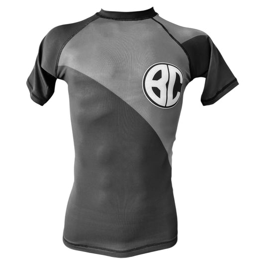 Rash Guard New Age Short Sleeve Black and Gray