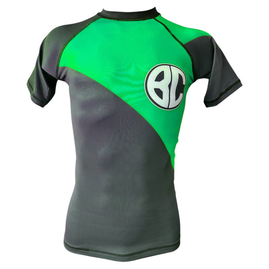 Rash Guard New Age Short Sleeve Black and Green